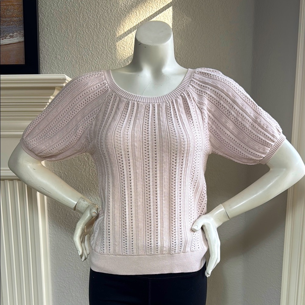 Philosophy balloon sleeve cable sweater - Size Small